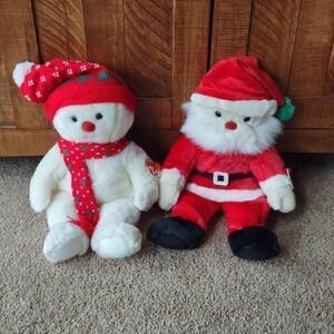 Snowboy and‎ Santa Beanie Buddies Set